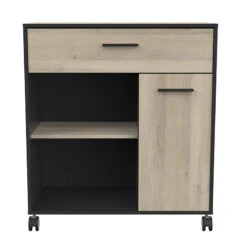 Demeyere Desserte De Cuisine 1 Tiroir 1 Porte Mint Noir Et Bois 6 Demeyere Desserte De Cuisine 1 Tiroir 1 Porte Mint Noir Et Bois -Demeyere Le mobilier Boutique desserte de cuisine 1 tiroir 1 porte mint noir et bois 2