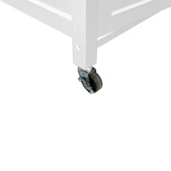 Desserte De Cuisine Blanc Modèle CLAUDE GM Atmosphera -Demeyere Le mobilier Boutique desserte de cuisine blanc modele claude gm 2