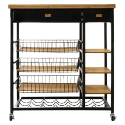 Desserte En Bambou Et Métal Nera 5five -Demeyere Le mobilier Boutique desserte en bambou et metal nera 5five 6