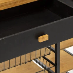 Desserte En Bambou Et Métal Nera 5five -Demeyere Le mobilier Boutique desserte en bambou et metal nera 5five 8