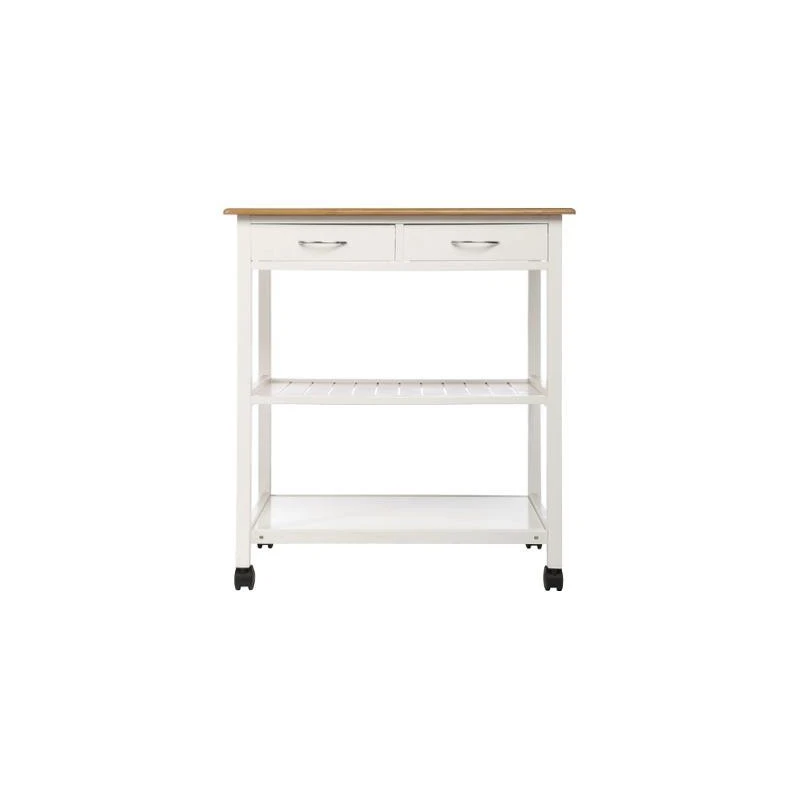 Desserte Imitation Bambou Blanc 3 Desserte Imitation Bambou Blanc – Image 3