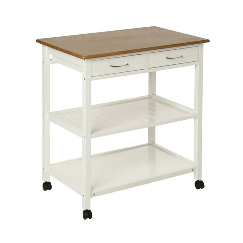 Desserte Imitation Bambou Blanc 1 Desserte Imitation Bambou Blanc