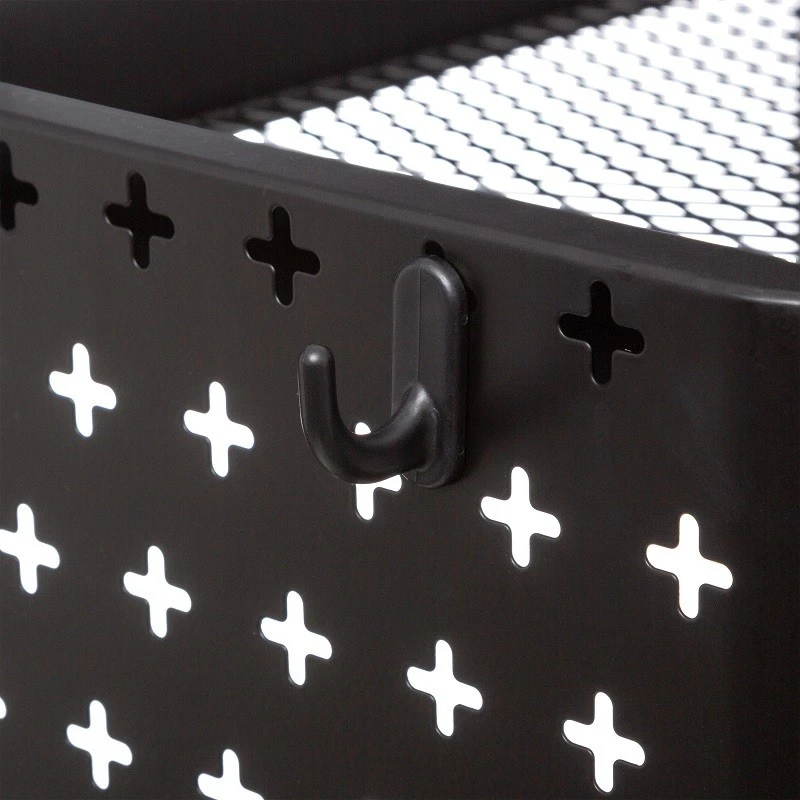 Desserte Métal Noir Roulettes 52 Cm 5five 5 Desserte Métal Noir Roulettes 52 Cm 5five – Image 5