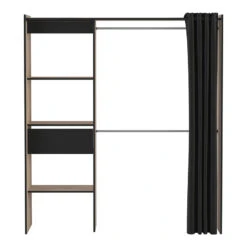 Demeyere Dressing Extensible 168 Cm Chicago Avec Rideau 7 Demeyere Dressing Extensible 168 Cm Chicago Avec Rideau -Demeyere Le mobilier Boutique dressing extensible 168 cm chicago avec rideau 2