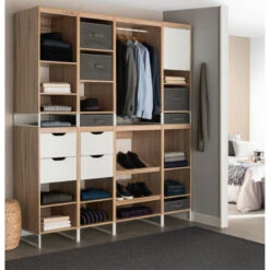 Dressing Module L40 2 étagères 1 Porte Orso -Demeyere Le mobilier Boutique dressing module l40 2 etageres 1 porte orso 3