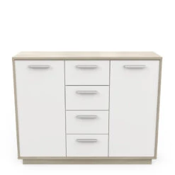 Demeyere Buffet Bas 2 Portes 4 Tiroirs Léo -Demeyere Le mobilier Boutique enfilade 2 portes 4 tiroirs leo 1 3