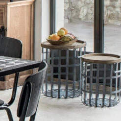 Ensemble De 2 Tables à Café Métal Facto Atmosphera -Demeyere Le mobilier Boutique ensemble de 2 tables a cafe metal facto atmosphera 5