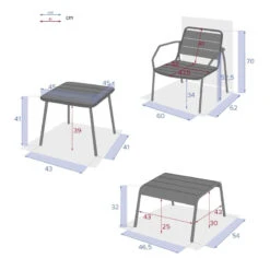 Ensemble Extérieur Duo Relax Phuket Bleu Canard Hespéride -Demeyere Le mobilier Boutique ensemble exterieur duo relax phuket bleu canard hesperide 6