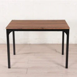 Ensemble Table + 4 Chaises Métal Et Effet Bois -Demeyere Le mobilier Boutique ensemble table 4 chaises metal et effet bois 1