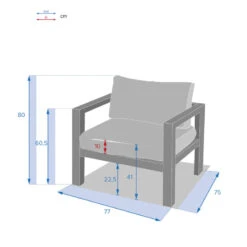 Fauteuil De Jardin Jauca Noisette / Gris Boisé Hespéride 5 Fauteuil De Jardin Jauca Noisette / Gris Boisé Hespéride -Demeyere Le mobilier Boutique fauteuil de jardin jauca noisette gris boise hesperide 2