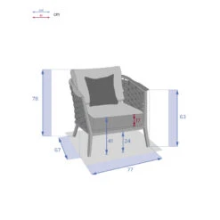 Fauteuil De Salon Extérieur 1 Place Embruns Hespéride 9 Fauteuil De Salon Extérieur 1 Place Embruns Hespéride -Demeyere Le mobilier Boutique fauteuil de salon exterieur 1 place embruns hesperide 3