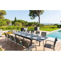 Fauteuil Empilable Piazza Hespéride Anthracite/graphite -Demeyere Le mobilier Boutique fauteuil empilable piazza hesperide anthracite graphite 1 7