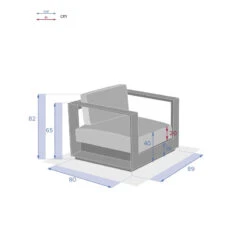 Fauteuil Extérieur 1 Place Allure Blanc Hespéride -Demeyere Le mobilier Boutique fauteuil exterieur 1 place allure blanc hesperide 2