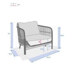 Fauteuil Extérieur 1 Place Deona Acacia Hespéride -Demeyere Le mobilier Boutique fauteuil exterieur 1 place deona acacia hesperide 5