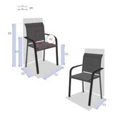 Fauteuil Extérieur Essentia Anthracite/graphite Hespéride -Demeyere Le mobilier Boutique fauteuil exterieur essentia anthracite graphite hesperide 4