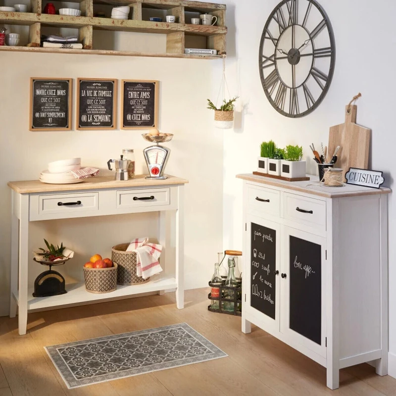 Horloge Chiffres Romains Vintage 70 Cm Gris Atmosphera 3 Horloge Chiffres Romains Vintage 70 Cm Gris Atmosphera – Image 3