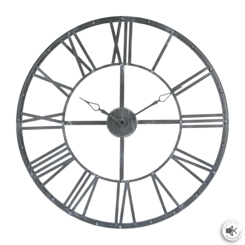 Horloge Chiffres Romains Vintage 70 Cm Gris Atmosphera 1 Horloge Chiffres Romains Vintage 70 Cm Gris Atmosphera