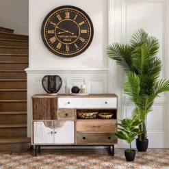 Horloge En Bois D77 Aedan Atmosphera -Demeyere Le mobilier Boutique horloge en bois d77 aedan atmosphera 2