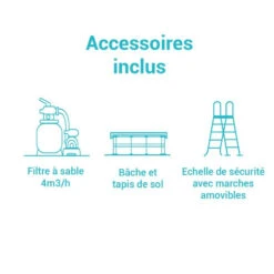 Kit Piscine Tubulaire Ultra XTR 4.88 X H1.22 Intex -Demeyere Le mobilier Boutique kit piscine tubulaire ultra frame 488xh122 intex 2