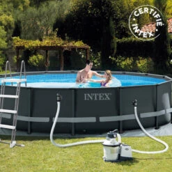 Kit Piscine Tubulaire Ultra XTR 4.88 X H1.22 Intex -Demeyere Le mobilier Boutique kit piscine tubulaire ultra frame 488xh122 intex 3