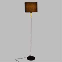 Lampadaire Droit Jule Noir Et Doré Atmosphera 6 Lampadaire Droit Jule Noir Et Doré Atmosphera -Demeyere Le mobilier Boutique lampadaire droit jule noir et dore atmosphera 2