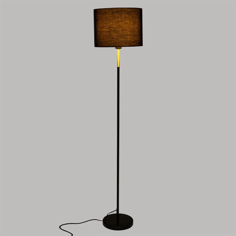 Lampadaire Droit Jule Noir Et Doré Atmosphera 3 Lampadaire Droit Jule Noir Et Doré Atmosphera – Image 3