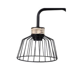 Lampe à Poser Filaire Métal Et Rotin Lady Ostaria -Demeyere Le mobilier Boutique lampe a poser filaire metal et rotin lady ostaria 2