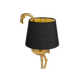 Lampe En Résine Dorée Domingo Flamant Rose Ostaria -Demeyere Le mobilier Boutique lampe en resine doree domingo flamant rose ostaria 2