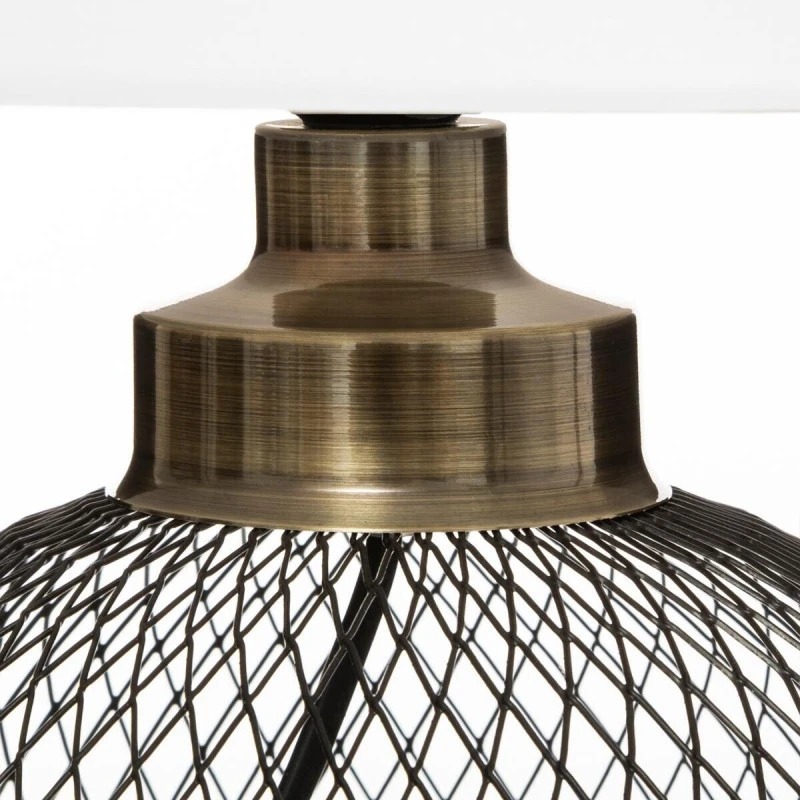 Lampe Grille Emie Noir Et Blanc Atmosphera 2 Lampe Grille Emie Noir Et Blanc Atmosphera – Image 2