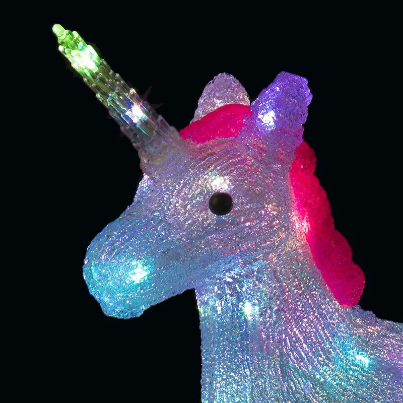 Licorne Lumineuse 24 Leds Extérieur H40 Cm 2 Licorne Lumineuse 24 Leds Extérieur H40 Cm – Image 2