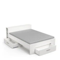 Demeyere Lit 140x190 Cm Pocket Blanc -Demeyere Le mobilier Boutique lit 2 places polly blanc 3