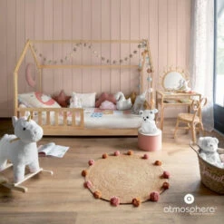 Lit Cabane 90x190 En Bois Sans Matelas Atmosphera -Demeyere Le mobilier Boutique lit cabane 90x190 en bois sans matelas atmosphera 2