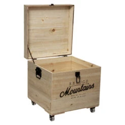 Lot De 3 Malles Carrés Bois Wild Atmosphera -Demeyere Le mobilier Boutique lot de 3 malles carres bois wild atmosphera 2