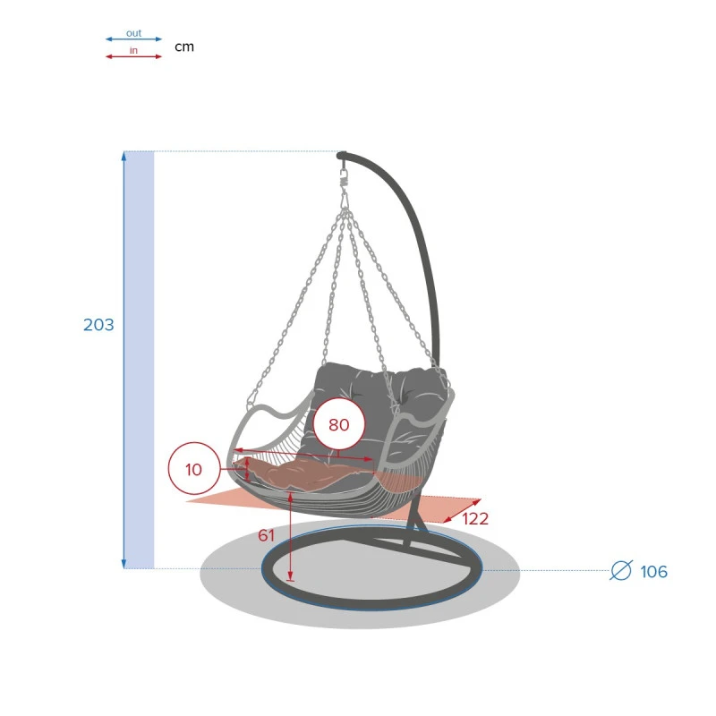 Loveuse Suspendue Hespéride Gibraltar Naturel 6 Loveuse Suspendue Hespéride Gibraltar Naturel – Image 6