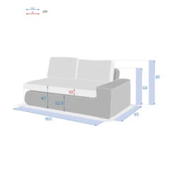 Méridienne Droite De Salon Savinia Coloris Tahini Hespéride 8 Méridienne Droite De Salon Savinia Coloris Tahini Hespéride -Demeyere Le mobilier Boutique meridienne droite de salon savinia coloris tahini hesperide 3