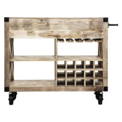 Meuble Bar 2 Tiroirs Sur Roues Silas Atmosphera 13 Meuble Bar 2 Tiroirs Sur Roues Silas Atmosphera -Demeyere Le mobilier Boutique meuble bar 2 tiroirs sur roues silas atmosphera 4