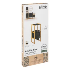 Meuble Bas 1 Porte Noir Natureo 5Five -Demeyere Le mobilier Boutique meuble bas 1 porte noir natureo 5five 2