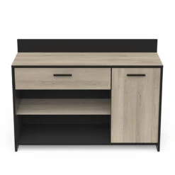 Demeyere Meuble Bas De Cuisine Aroma Noir Et Bois -Demeyere Le mobilier Boutique meuble bas de cuisine aroma noir et bois 2
