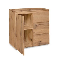 Meuble De Rangement 1 Porte 3 Tiroirs Naturel -Demeyere Le mobilier Boutique meuble de rangement 1 porte 3 tiroirs naturel image 5