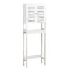 Meuble Dessus WC 2 Portes Blanc Lux