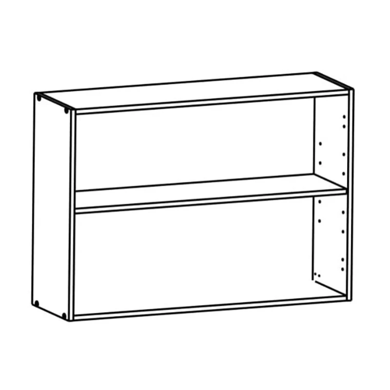 Demeyere Meuble Haut 2 Portes 100 Cm Origan Noir Et Bois 3 Demeyere Meuble Haut 2 Portes 100 Cm Origan Noir Et Bois – Image 3