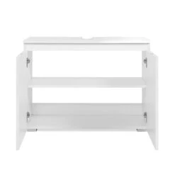 Meuble Sous Vasque 2 Portes Capetown Blanc 7 Meuble Sous Vasque 2 Portes Capetown Blanc -Demeyere Le mobilier Boutique meuble sous vasque 2 portes capetown blanc 2