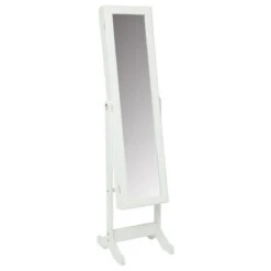 Miroir Armoire à Bijoux 145cm Blanc Atmosphera