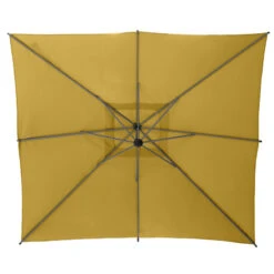 Parasol Décentré Carré Manoa Jaune Moutarde Hespéride 7 Parasol Décentré Carré Manoa Jaune Moutarde Hespéride -Demeyere Le mobilier Boutique parasol decentre carre manoa jaune moutarde hesperide 2