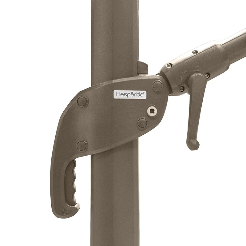 Parasol Décentré Eléa Inclinable Rectangulaire Noisette Hespéride 3 Parasol Décentré Eléa Inclinable Rectangulaire Noisette Hespéride – Image 3