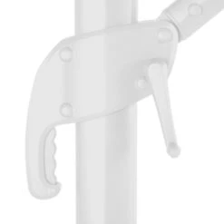 Parasol Décentré Eléa Inclinable Carré Oléfine Noisette/blanc Hespéride -Demeyere Le mobilier Boutique parasol decentre elea inclinable carre olefine noisetteblanc hesperide 4