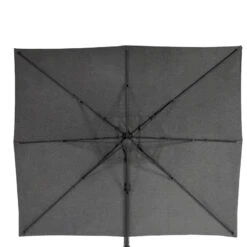 Parasol Décentré Eléa Rectangulaire Toile Sunbrella® Anthracite Hespéride -Demeyere Le mobilier Boutique parasol decentre elea rectangulaire sunbrella anthracite hesperide 4