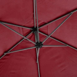 Parasol Décentré Rond Manoa Bordeaux Hespéride -Demeyere Le mobilier Boutique parasol decentre rond manoa bordeaux hesperide 4