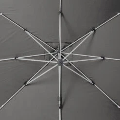 Parasol Déporté Carré Equador Ardoise Hespéride -Demeyere Le mobilier Boutique parasol deporte carre equador ardoise hesperide 1 4