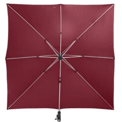 Parasol Déporté Carré Equador Bordeaux Hespéride -Demeyere Le mobilier Boutique parasol deporte carre equador bordeaux hesperide 3